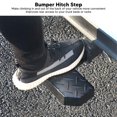 thumbnail image 3 of Hitch Bumper , Rust Resistance Iron Solid Iron Automotive Bump Step Adjustable Length 220 LBS Load Capacity  for Cars, 3 of 8