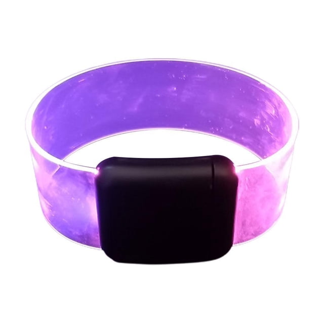 LED Battery Luminous Bracelet Running Armband Flashing Party Lightband A4N6