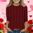 thumbnail image 2 of RXMEKW Chemise de Noël pour Garçons, Haut Imprimé à Manches 3/4 avec Encolure Ronde pour Enfants, 2 of 5