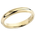 thumbnail image 2 of Ladies 14K Yellow Gold 4mm Comfort Fit Milgrain Wedding Band Ring, 2 of 4