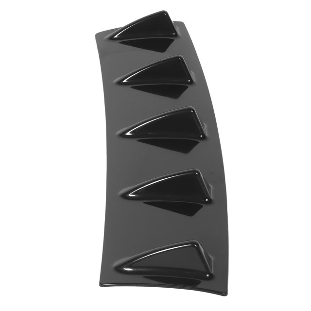 Diffuseur de Lèvre de Pare-Chocs Arrière Universel, Aileron Résistant aux Intempéries, Noir Brillant pour Modification de Voiture