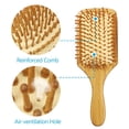 thumbnail image 2 of Hair Brush Comb Bamboo Paddle Hairbrush Massage Brush Comb Anti-static for Hair Styling Combing &, 2 of 7