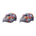 thumbnail image 2 of Maytalsory Stay Protected And Beautiful Sunproof Flat Hat For Outdoor Excursions Breathable Orange 2Set, 2 of 6