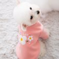 thumbnail image 4 of Dog Sweater Flower Design Cute Warm Puppy Sweater Dog Apparel Pet Clothes, 4 of 10