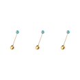 thumbnail image 1 of Transemion 1/2/3/5 Cartoon Adorable Restaurant Hotel Tableware Portable Washable Stainless Steel Stirring Mixing Dinnerware Cake Flatware Donut Spoon Blue 3PCS, 1 of 6