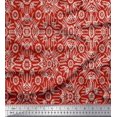 thumbnail image 1 of Soimoi Georgette Viscose Fabric Floral & Moroccan Damask Print Sewing Fabric Yard 42 Inch Wide, 1 of 3