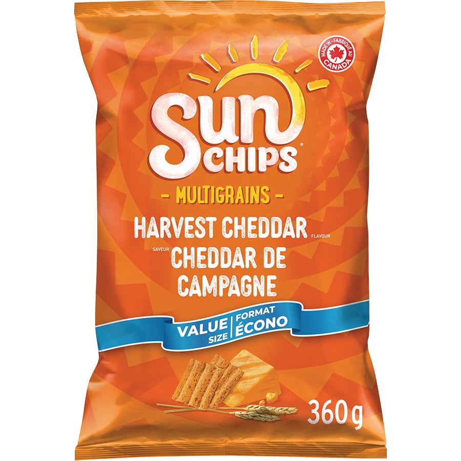 SunChips Harvest Cheddar flavour Multigrain Snacks Value Size