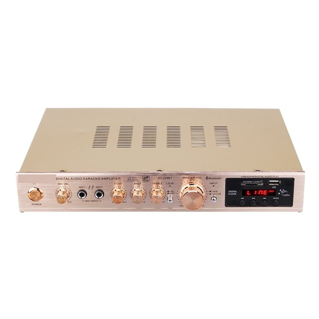 Home Amplifier Digital Auto AV HiFi Class Power Amplifiers Stereo Sound FM Radio Player Processor
