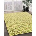 thumbnail image 3 of Ahgly Company Machine Washable Indoor Square Transitional Sun Yellow Area Rugs, 8' Square, 3 of 7