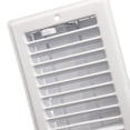 thumbnail image 2 of Imperial 4" x 10" White Louvered Steel Ceiling Register, 1-pk, 2 of 6