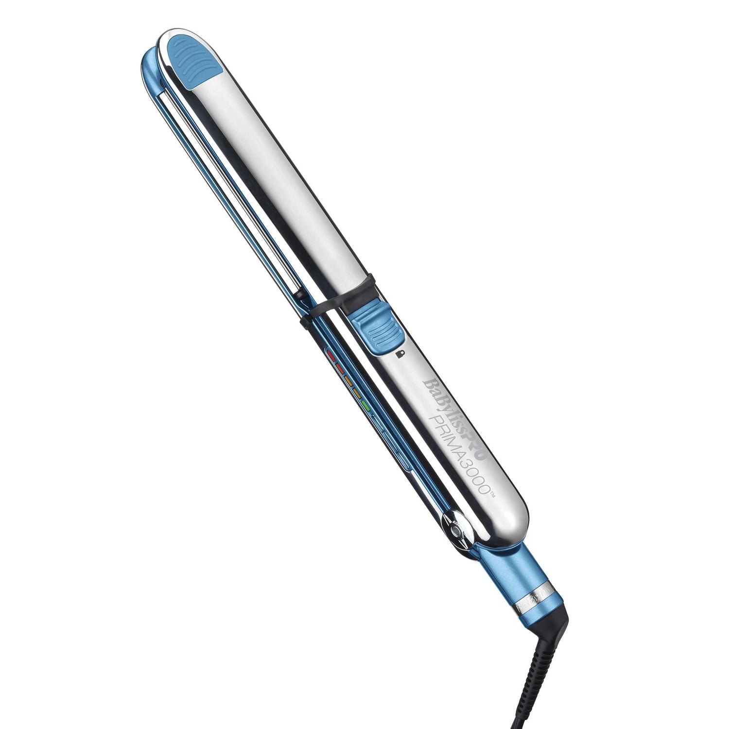 Fer plat professionnel BabylissPRO Optima3000, plaques titane 1¼ po, acier inoxydable, argent/bleu, 1 pièce