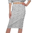 thumbnail image 4 of Moomaya Jupe Imprimée Longueur Genou pour Femmes Grande Taille Jupe en Poly Spandex, 4 of 6