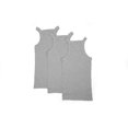 thumbnail image 3 of 3 Packs AC Basics Débardeurs en Coton Style G-unit pour Hommes Coupe Carrée A-Shirts Côtelés, 3 of 25