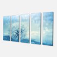 thumbnail image 2 of Close Up White Dandelion with Filter - Large Flower Canvas Wall Art, 2 of 3
