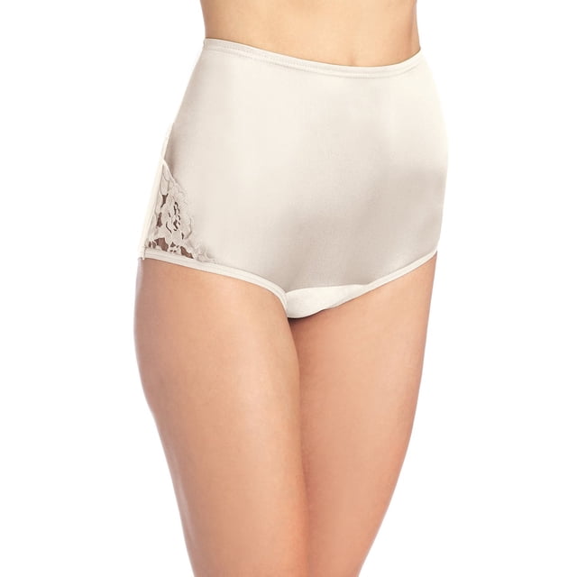 Vanity Fair Womens Perfectly Yours Lace Nouveau Brief, 5, FAWN