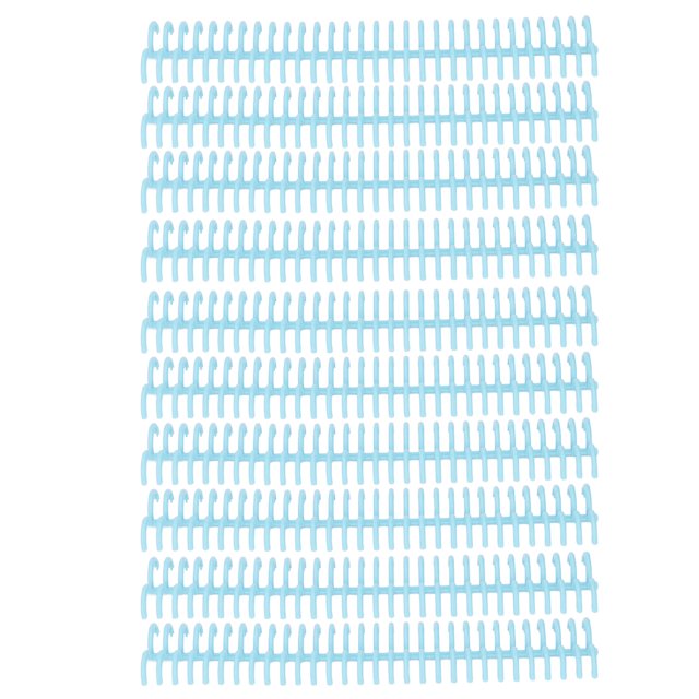 Peigne de Liaison, 10 Pcs Outil de Liaison en Papier PP Réutilisable Résistant à l'Usure pour Bureau Transparent Bleu