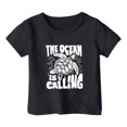 thumbnail image 3 of Hauts Filles Décontractés Enfants Motif Lettres Multicolores Manches Courtes Col Rond T-Shirts et Chemises, 3 of 3
