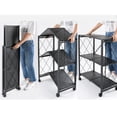 thumbnail image 2 of TygerClaw 3-Layer Folding Mobile Steel Shelving Unit, 2 of 3