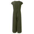 thumbnail image 5 of HBFAGFB Combinaison Femme Col Rond Manches Courtes Zippées Ample et Légère Vert Taille g, 5 of 5