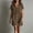 Brown, variant on Lovzfmll Women Summer Solid Short Sleeve Dress, Collared Shirt Dress Casual Flowy Dress Black, L