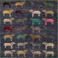 thumbnail image 1 of Ahgly Company Tapis d'Intérieur Lavable en Machine Carré Abstrait Grès Brun, 5' Carré, 1 of 7
