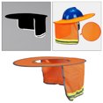 thumbnail image 4 of serony Hard Hat Sunshade Neck Shield Neck Sun Shade Protector Fluorescent Orange, 4 of 9