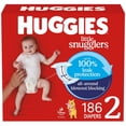 thumbnail image 1 of Huggies Little Snugglers Baby Diapers, Econo pack, Size 2, Count 186, 1 of 5
