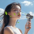 thumbnail image 4 of Chmadoxn Fan, Ceiling Fan, Desk Fan, Portable Fan Portable Handhold Fan USB Rechargeable Refrigeration Conditioner Multi-Stall Airflow Suitable For Travel Home Office And Bedroom Plastic Portable Fan, 4 of 6