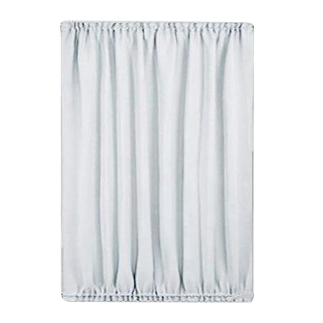 DOLITY Panneau de Rideau pour Porte-Fenêtre - L54"Xh40 Pouces - Assombrissement de Pièce - Blanc - Simple