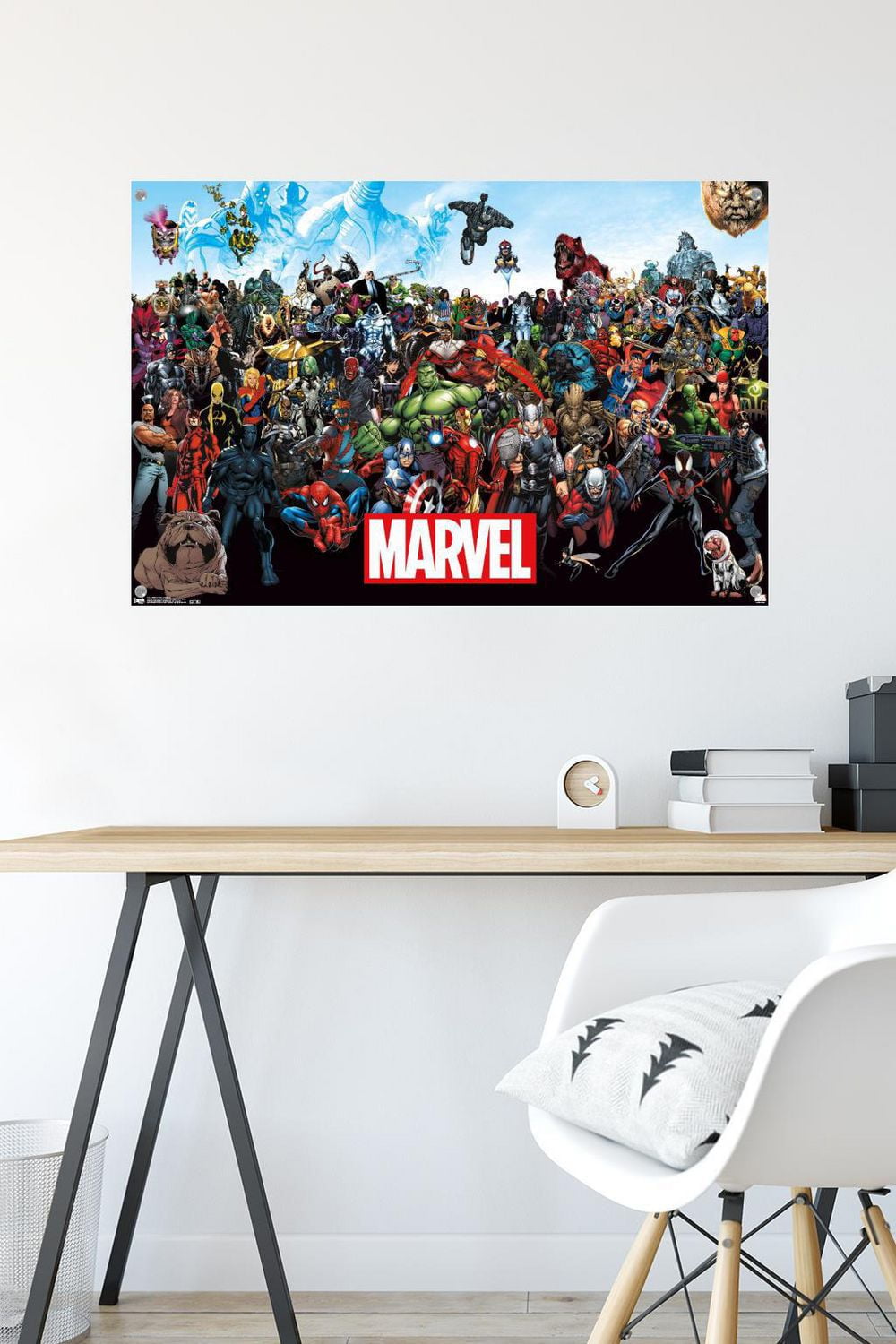Marvel Comics - Le Marvel S'Aligner 14.725" x 22.375" Affiche Murale avec Montures d'Affiche, par Trends International
