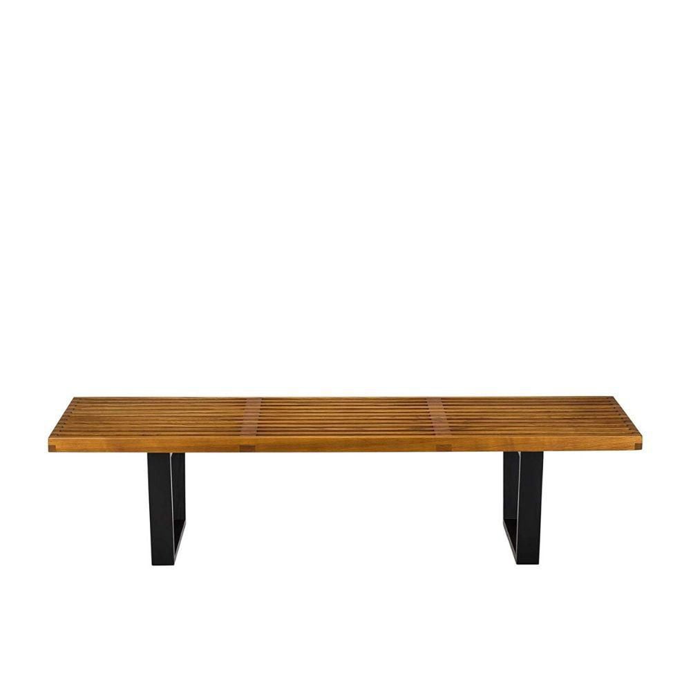 Banc Percy en naturel, banc naturel, banc en bois manufacturé, banc de ligne naturelle, banc en bois naturel, banc de patio, banc d'entrée 60"