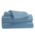 thumbnail image 1 of Comfy Bamboo World Ensemble de Draps Brodés 9900 Series, Taille Double, Bleu, 1 of 5