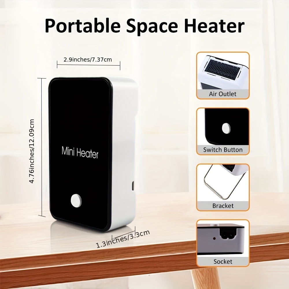 [Portable Space Heater] Mini Portable Space Heater | Desk Fan Air Warmer For Room/Office/Desktop