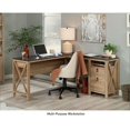 thumbnail image 3 of Sauder Newberry Lane Engineered Wood L-Shaped Desk in Khaki Pine, 3 of 13