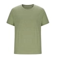 thumbnail image 3 of Plebaso Men's Short Sleeve Crew Neck T-Shirts Casual Solid Color Tshirts Breathable Mens Summer Basic Tees, 3 of 5
