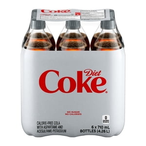 Diet Coke Bouteilles, 710 mL, 6 Faites votre valise, 6 x 710 mL