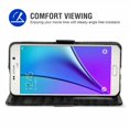 thumbnail image 3 of Étui de Téléphone Mobile pour Samsung Galaxy Note 5, Étui de Téléphone Mobile pour Samsung Galaxy Note 5, Étui à Rabat, Noir, 3 of 7