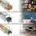 thumbnail image 4 of Sorbus Small Clear Stackable Storage Drawers, Plastic Storage Drawers with Handles for Laundry Room, Office, Closet, Desk, Home, Kitchen, Pantry, Bathroom, Room, Organization and Storage (2 Pack), 4 of 7