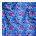 thumbnail image 4 of Soimoi Blue polyester Crepe Fabric Leopard Animal Skin Print Fabric by the Yard 42 Inch Wide, 4 of 6