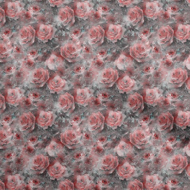 oneOone Rayon Red Fabric Abstract Floral Sewing Material Print Fabric By The Yard 56 Inch Wide-3rb