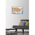 thumbnail image 3 of Map - USA Wall Poster, 22.375" x 34" Framed, 3 of 4