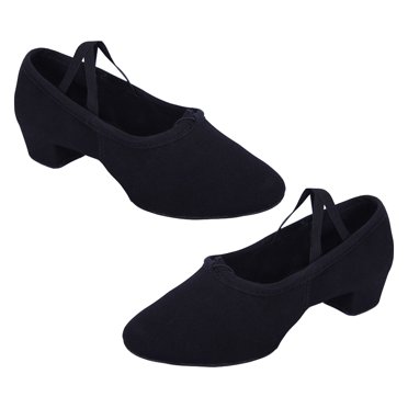 1 Pair Female Sole Low Heel Ballet Dance Shoes Stage Performance Shoes