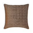 thumbnail image 1 of The HomeCentric Decorative Brown Pack of 2, 20x20 inch (50x50 cm) Pillow Covers, Velvet Chevron Throw Pillows For Sofa, Geometric Pattern Modern Style Easter - Chevron Locked, 1 of 3