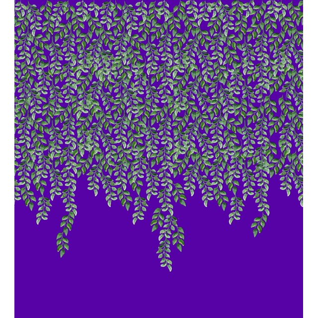 Soimoi Velvet Fabric Leaves Panel Decor Fabric Printed Yard 58 Inch Wide