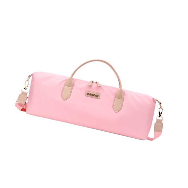 Bunblic Sac de Transport pour Flûte Portable 19.6x7.8x2.7 Pouces Résistant à l'Usure Sac Polyvalent pour Instruments de Musique avec Bandoulière Sac à Main Flûte Rose
