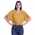 thumbnail image 1 of Moomaya Hauts à Manches Boxy Imprimés pour Femmes, Col en V, Taille Élastique, Kimono, 1 of 4