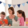 thumbnail image 3 of Birthday Party Decoration String Flag Set 6 m Long Double-Layered Cotton Solid Color Hanging Banner for Kids Birthday, Camping, Thanksgiving, and Home Decor, 3 of 4