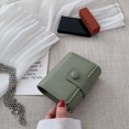 thumbnail image 2 of Womens Makeup Bag Portable Button Closure Shoulder Pouch Coin Pouch with Mirror, 2 of 10