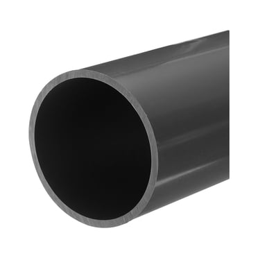 Unique Bargains PVC Rigid Round Pipe 81.4mm ID 90mm OD 20cm/8' Length Light Grey High Impact for Water Pipe, Crafts, Cable Sleeves