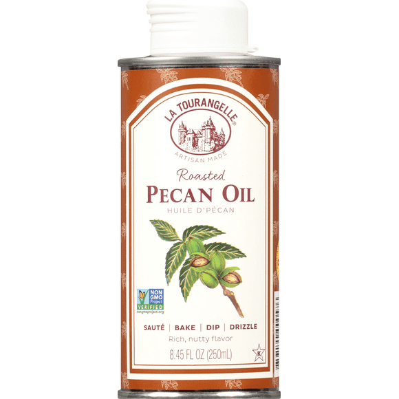 La Tourangelle, Roasted Pecan Oil, For Cooking, Baking, Butter Substitute, Pasta, Vinaigrettes, Stir Fry, 8.45 fl oz